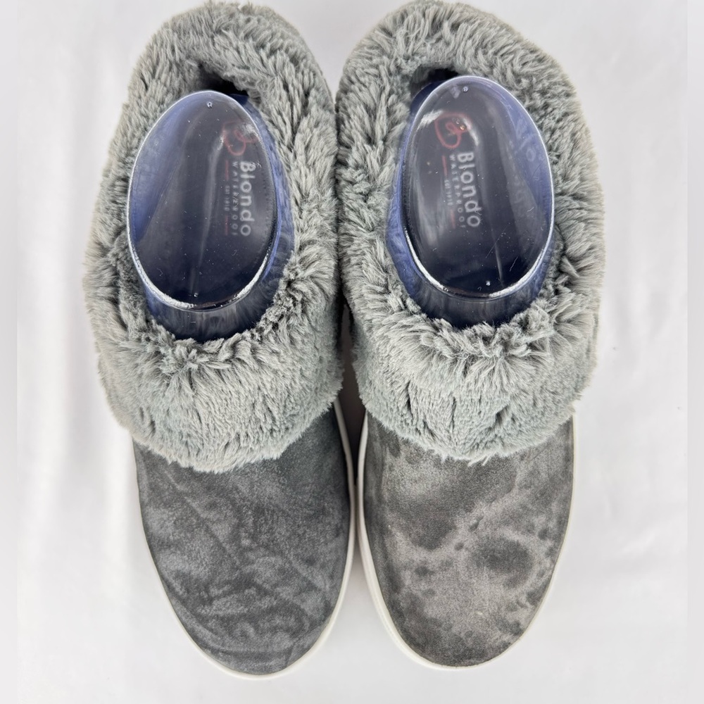 Blondo Siri Waterproof Slip On Sneaker With Faux Fur Lining In Gray — image 3 of 8